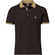 Fabrilife Single Jersey Knitted Cotton Polo - Chocolate icon