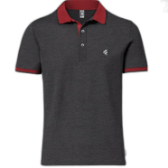 Fabrilife Single Jersey Knitted Cotton Polo - Anthra Melange