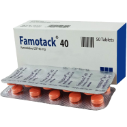 Famotack 40 mg - 10's Strip Tablet