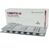 Famotid 20 mg 14's Strip Tablet icon