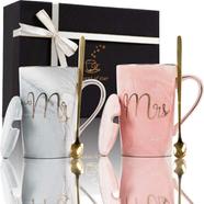  Marble Ceramic Fantasy Functions Mr. And Mrs. Coffee Mugs 