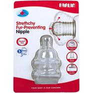 Farlin Stretchy Anti Colic Fur Preventing Nipple for 3Step 3MPlus 2 Pcs - T-3