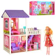 Fashion Villa Barbie Doll House with Doll And Furniture 89 Pcs Gift for Girl - 971