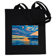 Fashionable Canvas Tote Bag With Zipper BPS-073