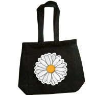 Fashionable Denim Fabric Tote Bag With Zipper