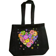 Fashionable Denim Fabric Tote Bag With Zipper 
