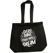 Fashionable Denim Fabric Tote Bag With Zipper