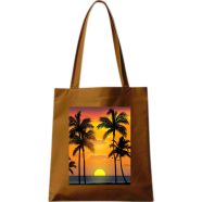 Fashionable Fabric Tote Bag With Zipper - RS-232