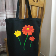 Fashionable Fabric Tote Bag With Zipper - BF-071