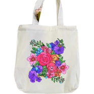 Fashionable Fabric Tote Bag With Zipper - BF-219