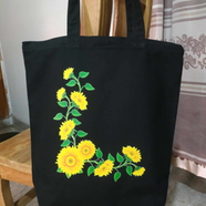 Fashionable Fabric Tote Bag With Zipper - BF-141