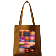 Fashionable Fabric Tote Bag With Zipper - BKS-262