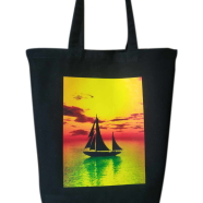 Fashionable Fabric Tote Bag With Zipper - BS-133