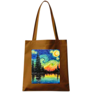 Fashionable Fabric Tote Bag With Zipper