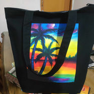 Fashionable Fabric Tote Bag With Zipper - BS-134