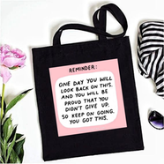 Fashionable Fabric Tote Bag With Zipper - BG-031