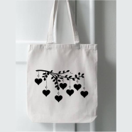 Fashionable Fabric Tote Bag With Zipper - WS -258