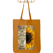 Fashionable Fabric Tote Bag With Zipper - KF-287