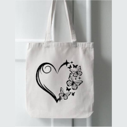 Fashionable Fabric Tote Bag With Zipper - WS -253