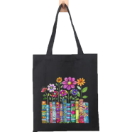 Fashionable Fabric Tote Bag With Zipper - BG-120
