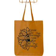 Fashionable Fabric Tote Bag With Zipper - KG -123