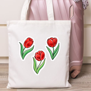 Fashionable Fabric Tote Bag With Zipper - WF-254