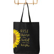 Fashionable Fabric Tote Bag With Zipper - BF-285