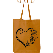 Fashionable Fabric Tote Bag With Zipper - KS -253