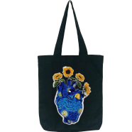 Fashionable Fabric Tote Bag With Zipper - BF -321
