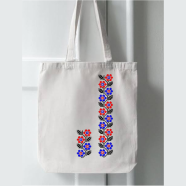 Fashionable Fabric Tote Bag With Zipper - WF -316
