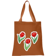 Fashionable Fabric Tote Bag With Zipper - KF-254