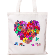 Fashionable Fabric Tote Bag With Zipper - WS-230