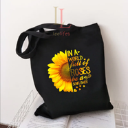 Fashionable Fabric Tote Bag With Zipper - EQ-096