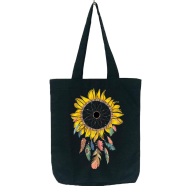 Fashionable Fabric Tote Bag With Zipper - BF -309