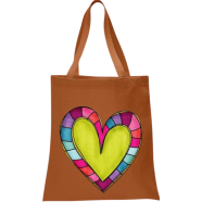 Fashionable Fabric Tote Bag With Zipper And Inner Pocket - KS-229