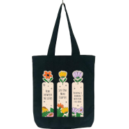 Fashionable Fabric Tote Bag With Zipper - BF -313