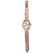 Fashionable Ladies Quartz Diamond Wristwatch - Rose Gold