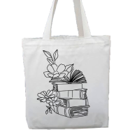 Fashionable White Fabric Tote Bag With Zipper - WG-134