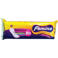 Femina Antibacterial Sanitary Napkin (Panty System) - 8Pads