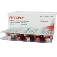 Ferospan 150 mg Plus 0. 5 - 10's Strip Capsule icon