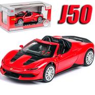 Ferrari 32473 J50 Diecast Alloy Car 1:32 Supercar Vehicles Metal Car Model Car Sound Light Toys For Gift