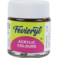Fevicryl Acrylic Colour Dark Brown 15ml