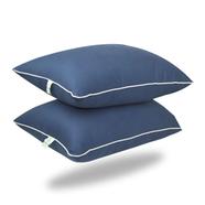 Fiber Head Pillow Cotton Fabric Navy Blue 18x28 Inch Buy 1 Get 1 Free - 77743