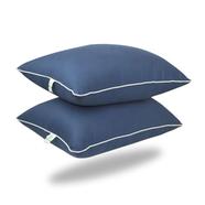 Fiber Head Pillow Cotton Fabric Navy Blue Buy 1 Get 1 Free