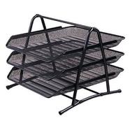 Deli Black File Basket 3 Desk - E9181