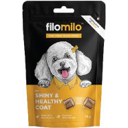 Filomilo Dog Functional Filled Treats Shiny and Healthy Coat 70 gm