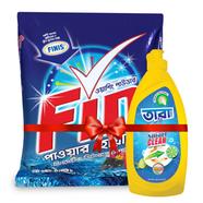 FINIS Washing Powder - 1 kg (With Tara Lequid Dish Wash 500 ml FREE)