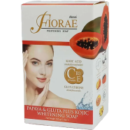Fiorae Papaya and Gluta Plus Kojic Whitening Soap 165 gm 