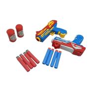 Fires Foam Shooter Soft Bullet Blaster Space Toy Double Nub Gun (nub_gun_double_xh669) - Multicolor 