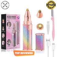 Flawless Hair Remover,Electric Eyebrow Trimmer 2 In 1 Electric Eyebrow Trimmer,Hair Removing Machine 2in1- Electric Shaver For Women